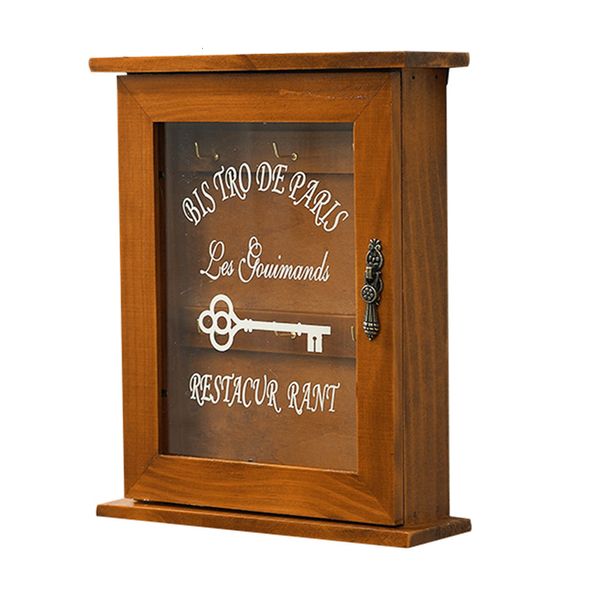 Mensole per il bagno Portaoggetti per chiavi in legno d'epoca con ganci per appendere Armadietto Organizzatore Desktop Portico Decorazioni per la casa 230710