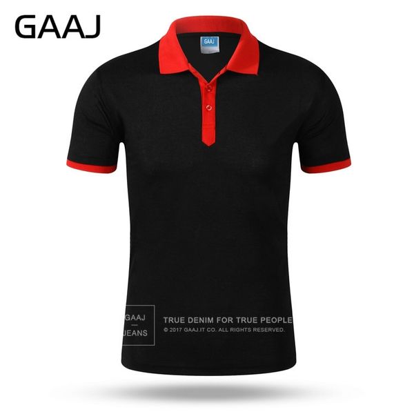 Polo da uomo GAAJ Marca 10 colori Rosso Viola Polo da uomo Marche Slim Fit Casual Solid Camicie Abbigliamento Polo manica corta 230710