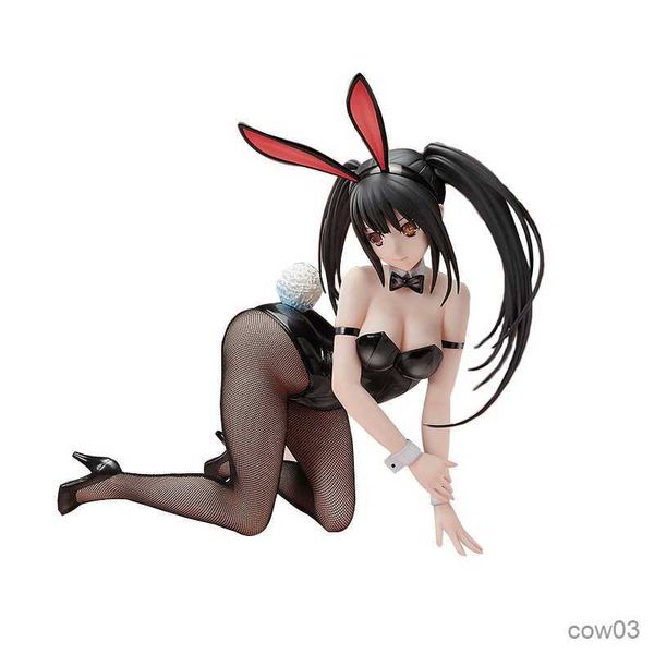 Action Toy Figure 27CM DATE LIVE Anime Figure Sexy Black Silk Bunny Girl Cosplay Modello mobile Ornamento Collezione per adulti Toy R230710