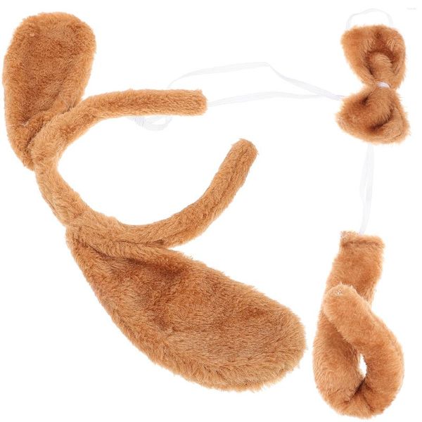 Abbigliamento etnico Decora bambini Papillon Orecchie di cane Fascia per capelli Animali di peluche Code danzanti Costume Fasce per capelli in tessuto decorativo Bambino