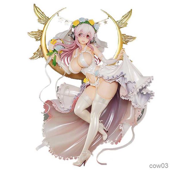 Action-Spielzeugfiguren, 24 cm, Anime-Figur, super sexy Hochzeitskleid, Deluxe-Standmodell, Puppen, Spielzeug, Geschenk, zum Sammeln, verpacktes Ornamentmaterial R230710