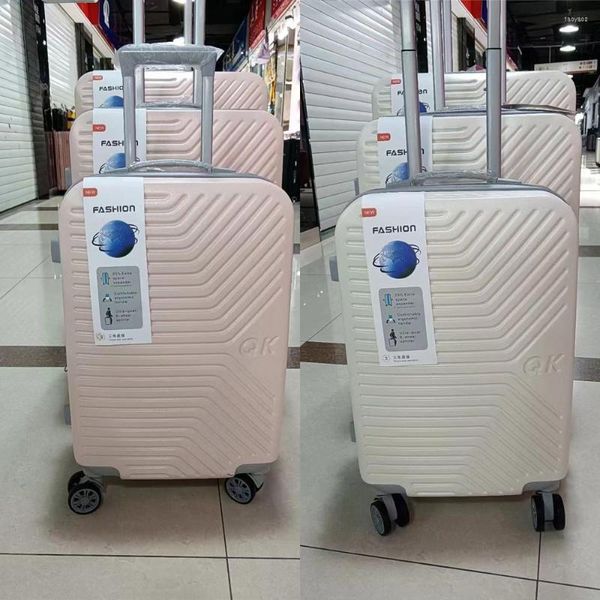 Conjunto de malas de viagem 3 peças Hardside giratório leve durável mala com trava 20/24/28 polegadas