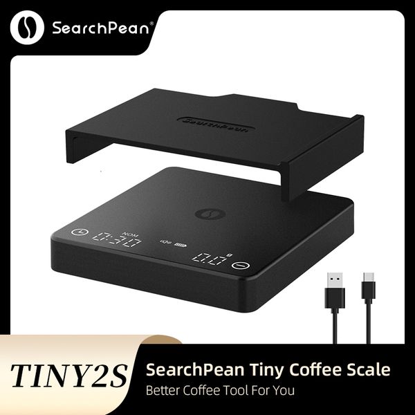 Ferramentas de medição Tiny2S Espresso Café Balança de cozinha SearchPean Mini Timer Pesagem USB 2kg 0 1g g oz ml Enviar Pad Homem Mulher Presente 230710