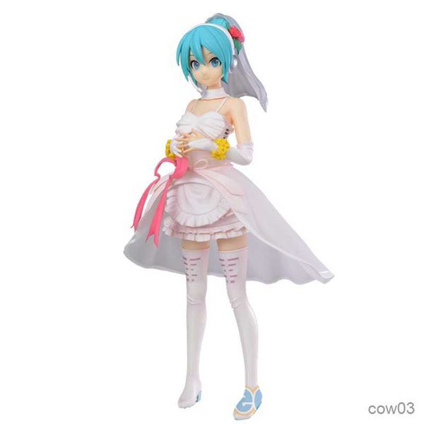 Figuras de brinquedo de ação Anime Desenho animado bonito Cantor virtual Mangá Estátua Figura de ação Modelo colecionável Toy Cake Decor R230710