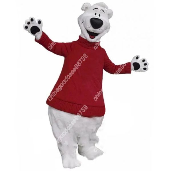 New Adult Characte Cute Red Bear Mascot Costume Halloween Christmas Dress Full Body Props Costume da mascotte