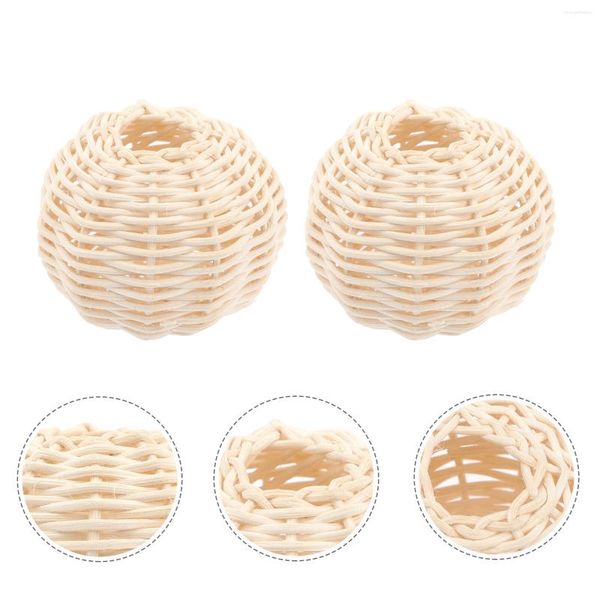 Kolye lambaları DIY lamba tedarik abajur narin ışık kapakları rattan abajurları kapsarlar vintage armatürler