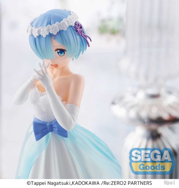 Action-Spielzeugfiguren, 21 cm, Anime-Figur, Re Life In Different World From Zero, Hochzeits-Dress-Up-Modell, Spielzeug-Action-Figuren-Sammlung