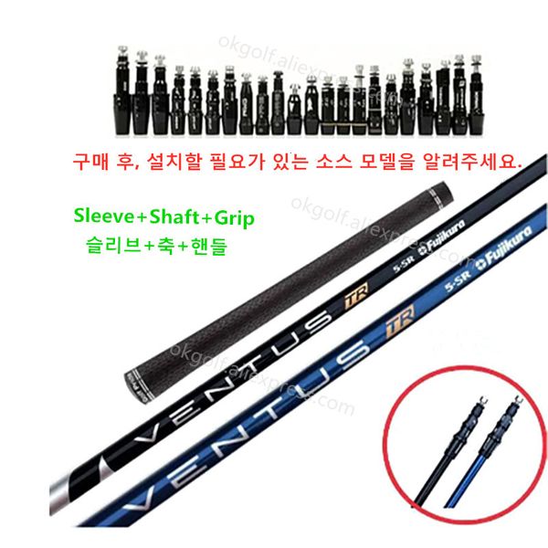 Club Shafts Golf Shaft fujikura Albero in grafite Ordinario R SR S flex mazza da golf Albero driver albero in legno da fairway fornisce presa manica 230707