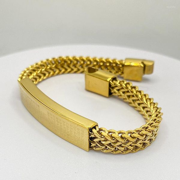 Bangle Dai Священной писания из нержавеющей стали ювелирные украшения кубинский браслет