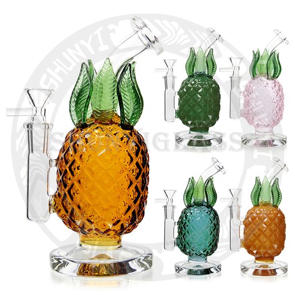 7,8 Zoll Shisha Pineapple DAB Rig Hochwertiges Rauchzubehör für Tabakbong-Wasserpfeife