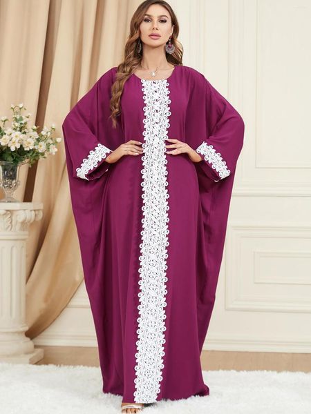 Roupa étnica Branco Bordador Abaya Dubai Turquia Vintage Robe Eid Muçulmano Feminino Hijab Vestido Islamismo Árabe Feminino Kaftan Marrocos Vestidos de Festa