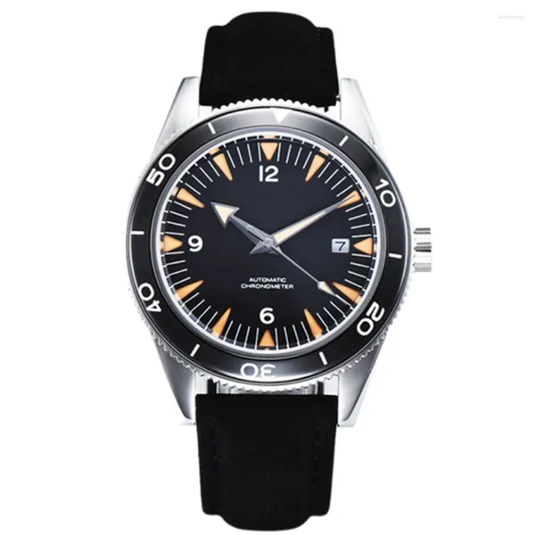 Armbanduhren NH35 Automatische Luxus Mode Marke Militär Männer Uhr Sapphire Kristall Leuchtende Sport Kalender 10Bar Mechanische Armbanduhr
