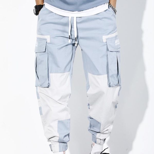 Pantaloni da uomo multitasche Cargo Harem Hip Hop Pantaloni da jogging maschili casual Moda Harajuku Hipster Streetwear