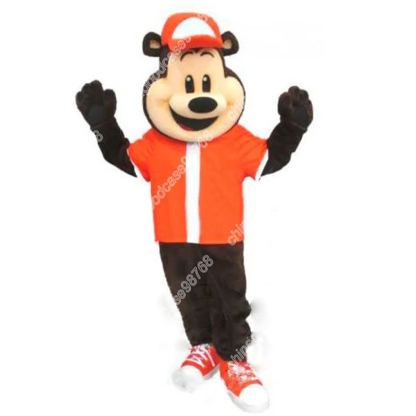 New Adult Characte Sport School Bearr Mascot Costume Halloween Christmas Dress Full Body Props Costume da mascotte