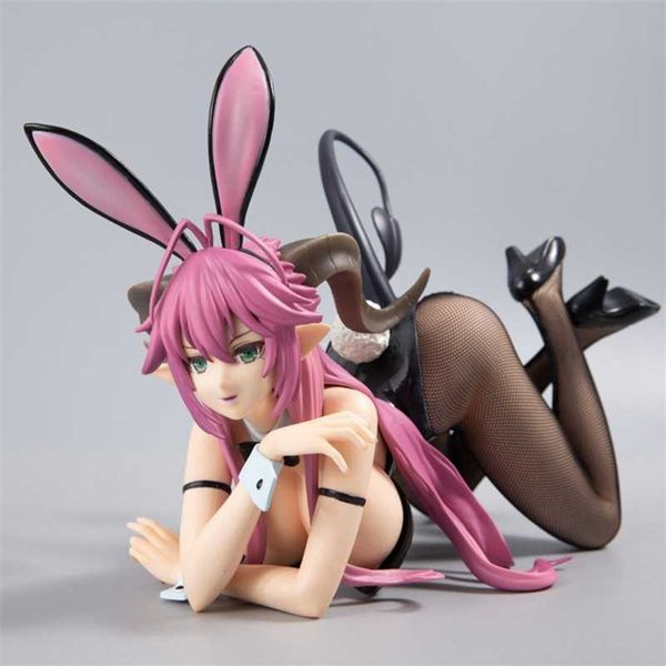 Figure giocattolo d'azione Figura anime I sette peccati capitali Lussuria Sexy posizione in seta nera Modello Collezione regalo Decorazione giocattolo 20 cm