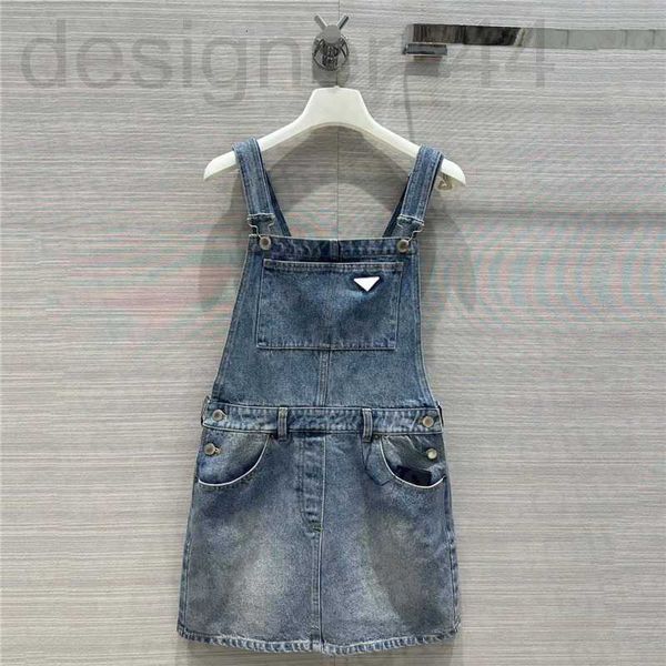 Taglie forti Abiti firmati Designer donna Abito con cinturino in denim con gonne corte da donna di grado distintivo Abbigliamento casual con bretelle NZBG