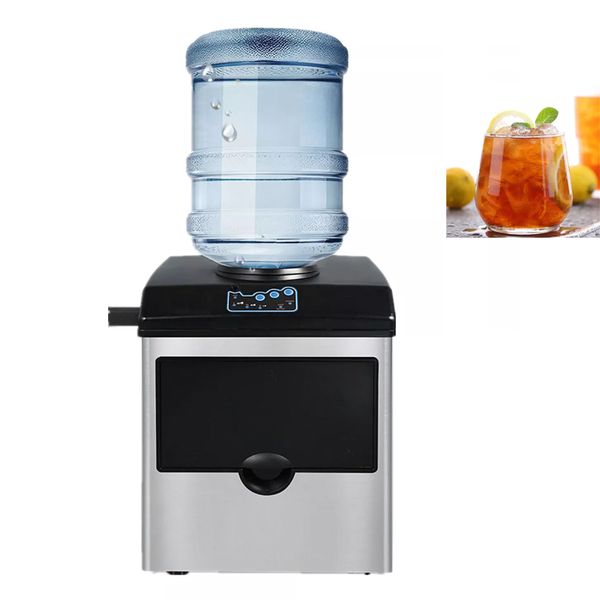 Großhandel Barrel Wasser Eismaschine Elektrische Kommerzielle Kugel Eisblock Maker 220 V Eiswürfelmaschine 25 kg/24 H