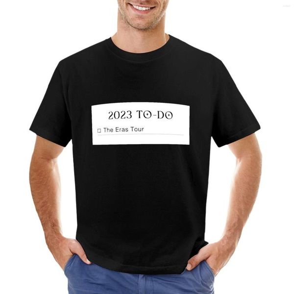 Regatas masculinas Eras Tour 2023 To-Do List Swiftie Inspired Merch T-Shirt T-shirts Homem Roupas de Verão Camisas Masculinas