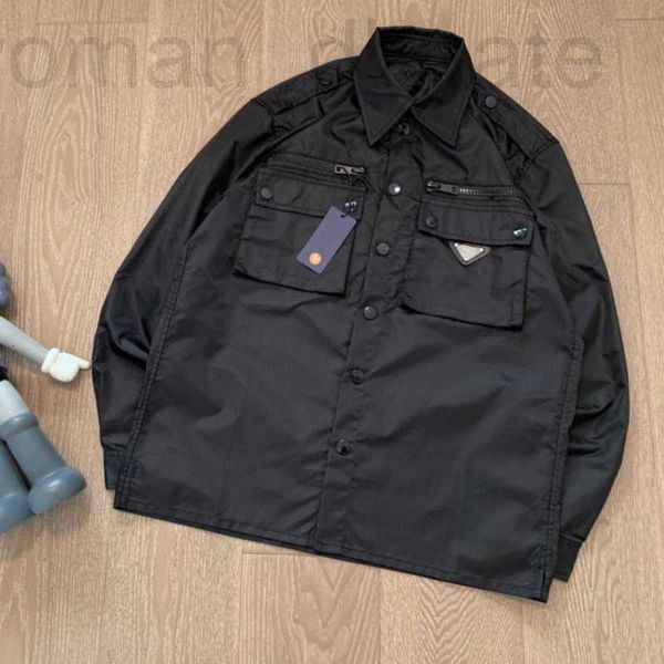 Мужские куртки дизайнер высококачественная мужская куртка вышитая повседневная рубашка PD Jackets Nylon Thin Trench Poat Mens Mens Zipper Cardigan 54MJ