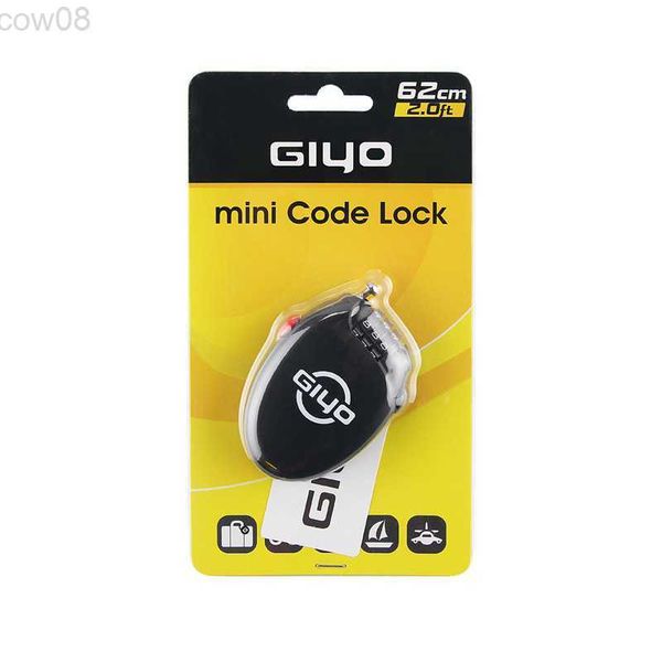 Велосипедные блокировки Giyo Multi Function Mini Cab Bicyc Lock 3 цифр -пароль блокировки велосипедного блокировки шлема шлема заблокированная шлема кода блокировки кода для велосипеда HKD230710