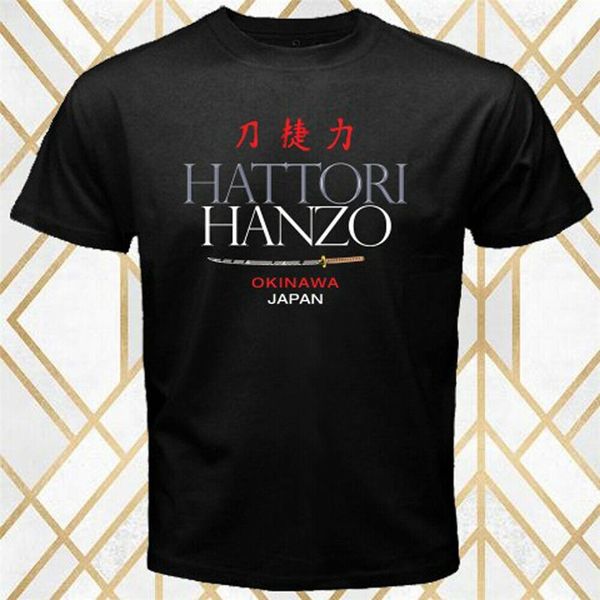 Regenmäntel Hattori Hanzo Okinawa Kill Bill Film Poster männer Schwarz T-shirt Größe S 3xl Custom Siebdruck T-shirt