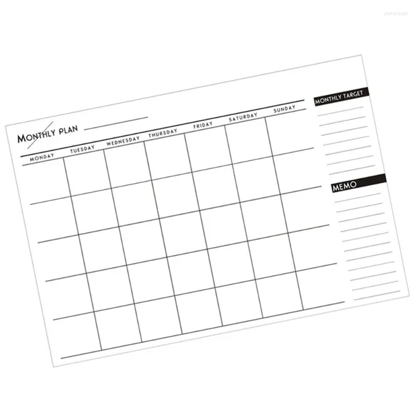 Blocos de notas de pcs para agenda de trabalho lista de bloco de notas agendas de planejador mensal