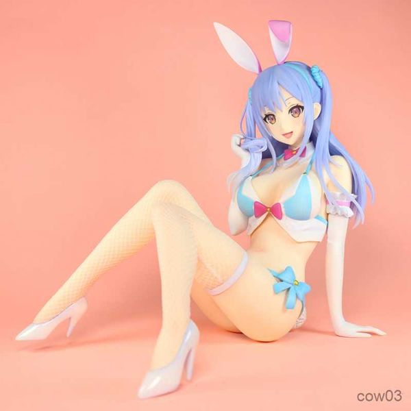 Action-Spielzeugfiguren, Anime-Figur, Alina, sexy Hase, weiße Seide, abnehmbarer Badeanzug, sitzend, Modell, Geschenk, Sammlung, Spielzeug, Dekoration, 23 cm, R230710