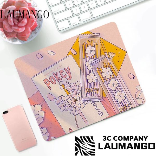 Almofada kawaii na mesa almofadas de mouse rosa fofas acessórios para jogos pc gamer armário deskmat tapete de borracha protetor de mesa mini computador