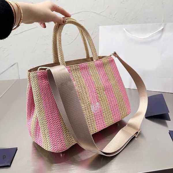 PD Woven Beach Bag Many Styles Designer Bags P-letter Supper Sacks Женщины высокая емкость мешков на плече летних женщин-дизайнеров сумочка 220519