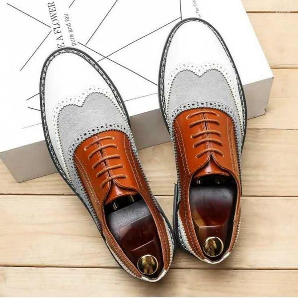 Sapatos masculinos negócios couro primavera outono lazer cadarço respirável sola macia invisível elevado antiderrapante DM-124