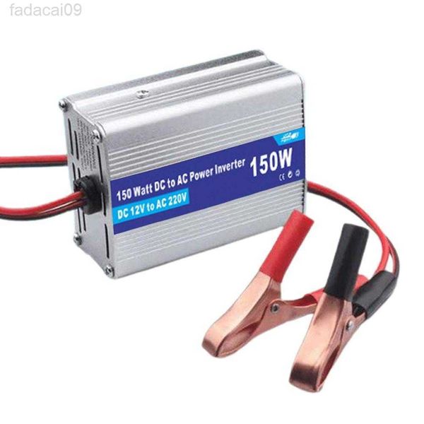 Jump Starter 150W Car Power Inverter DC 12V para AC 220V com USB Display Lighter Plugue Adaptador de Carregamento Rápido HKD230710