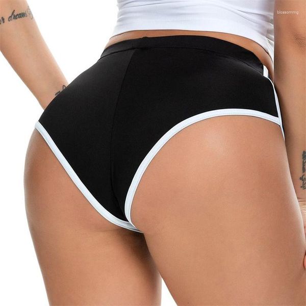 Shorts Feminino Moda Verão Feminino Cintura Baixa Nádegas Envoltas pela Meia Sexy Lady Esportes Yoga Dance Mini Calcinha Roupas íntimas para Meninas