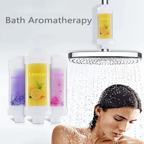 Portaspazzolino Doccia Aroma Filtro Limone Vitamina C Ioni negativi Perla minerale Acqua Purificata Testa per bagno Pelle Cura dei capelli 230710