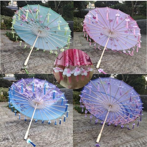 Guarda-chuva Guarda-chuva Clássico Japonês Arte Papel a Óleo Pintado Chinês Tradicional Cosplay Po Prop Dance