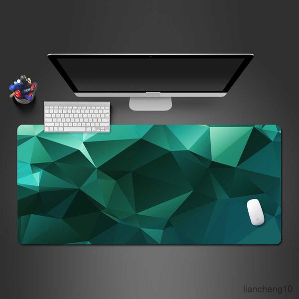 Mouse pads de pulso cor criativa jogo de mouse pad personalizado atraente caixa de teclado de desktop verde almofada grande almofada de borracha lavável r230710