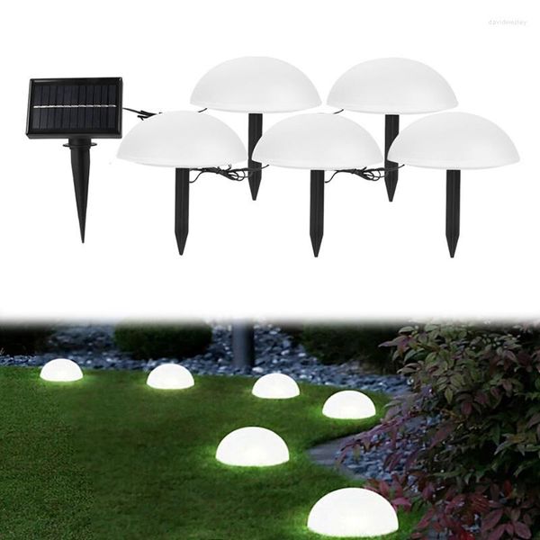 In 1 Mezza Sfera LED Solare Esterno Luci Impermeabili Luci Decorazione Giardino Lampada Per Prato Cortile Stradale