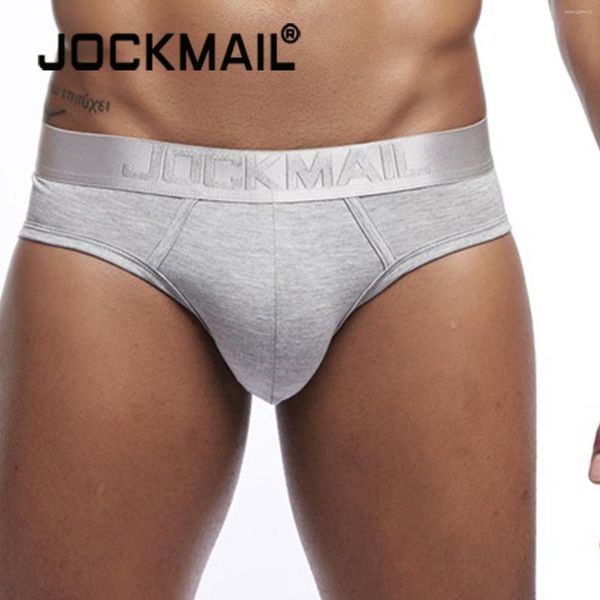 Cueca JOCKMAIL Marca Sexy Cueca Masculina Cuecas Biquíni Cintura Baixa Projetado Baús Masculino Bolsa Gay WJ Masculino Algodão M-XXL