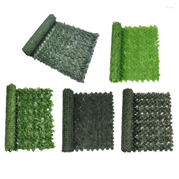 Flores Decorativas Planta Artificial Cerca Ivy Hedge Painéis de Folhas VerdesRivacy Screen Para Decoração De Jardim De Casa Decoração De Parede Ao Ar Livre