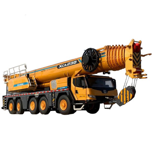 Druckgussmodell 2023 1 50 Scale Machinery XCMG 230 LKW-Kran-Hebezeug-Nachbildung, Goldfarben-Kollektion, 2 offene Kabinen, 5 Achsen 230710