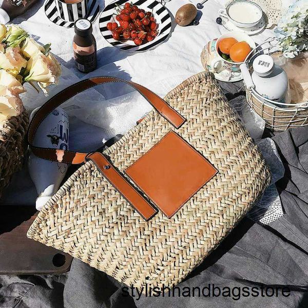 Totes 2023 Beach Basket Summer Bag STR FADAY S Big Rattan плеч