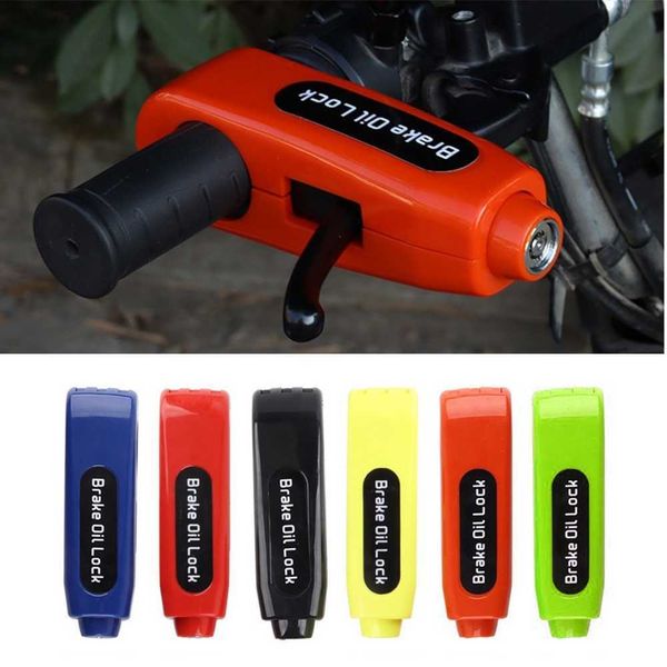 Serrature per bici Motorcyc Grip Lock Anti-tht Scooter Bicyc Handbar Lock Protezione di sicurezza antiruggine impermeabile per Motorcyc Bike HKD230710