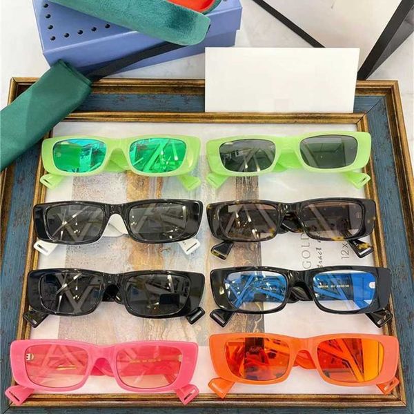 Óculos de sol retangulares da família de produtos novos de alta qualidade 2023 INS super hot necessidades de fotografia de rua GG0516S óculos de sol moda feminina