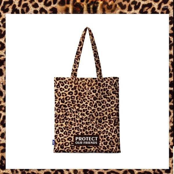 Вечерние сумки Canvas Bag Zebra Print Cowe Leopard Trend Trend School School Student Ученик рука на плече