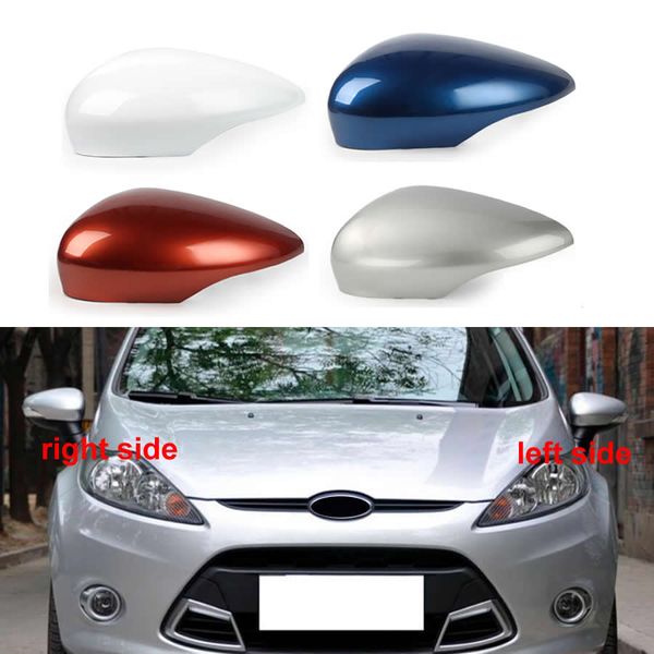 Para ford fiesta 2009 2010 2011 2012 2013 2014 2015 2016 espelho retrovisor shell carcaça asa porta espelho lateral capa cor pintada