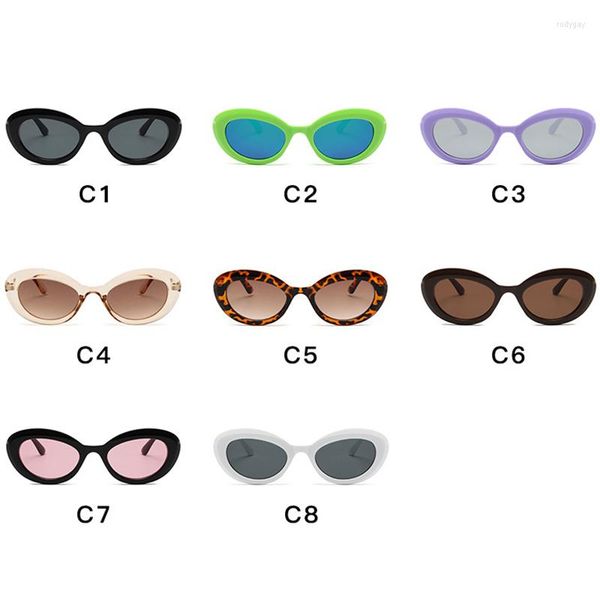 Óculos de Sol Candy Color Meninos Design de Moda Óculos de Lentes Ovais Meninas Óculos de Sol Driver Óculos Punk Esportes Ao Ar Livre