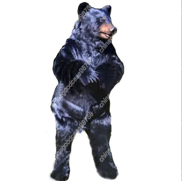 New Adult Characte Costume della mascotte dell'orso nero di alta qualità Costume della mascotte dell'attrezzatura del vestito da Natale di Halloween