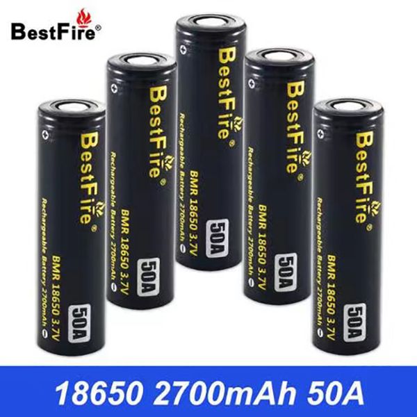 Batteria al litio ricaricabile BestFire 18650 2700mAh 50A 3.7V