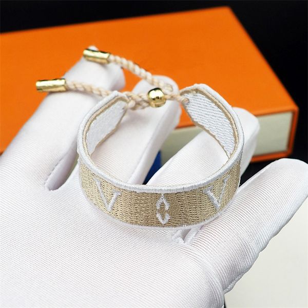 Designer Buddy Man Armband Stoff Liebhaber Armbänder Luxus Schmuck Für Männer Frauen Einstellbare Mode Brief Armband