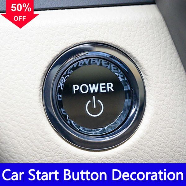 New Car Crystal Engine Start Stop Switch Button Ignition Button Cover Sticker per Toyota Camry Avalon Rav4 Highlander Accessori