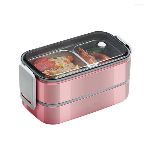 Geschirr-Sets, Lunchbox, umweltfreundlich, große Kapazität, wiederverwendbarer Edelstahl-Bento-Behälter, Outdoor-Zubehör